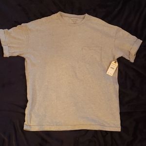 Spendid Mills Gray Rolled Sleeve Tee NWT